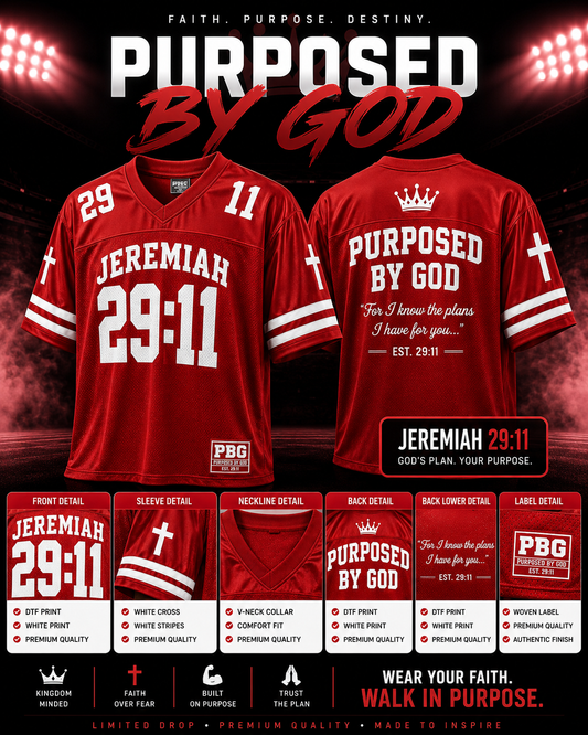 Purpose Player Jersey – Jeremiah 29:11 Edition