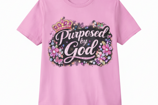 Purposed By God Pink On Pink Crown  T-Shirt