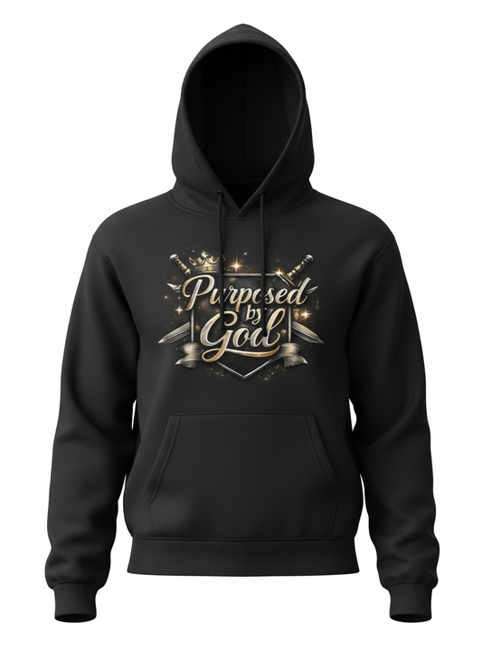 Purposed By God Black And Gold Armor Men's  Hoodie