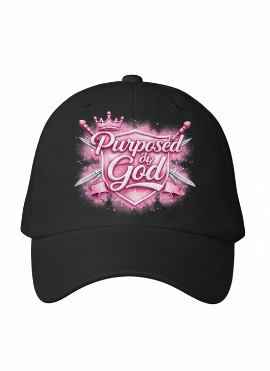 Purposed By God Pink and Black Crown Hat