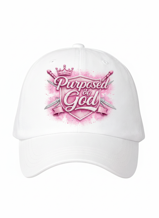 Purposed By God Pink and White Crown Hat